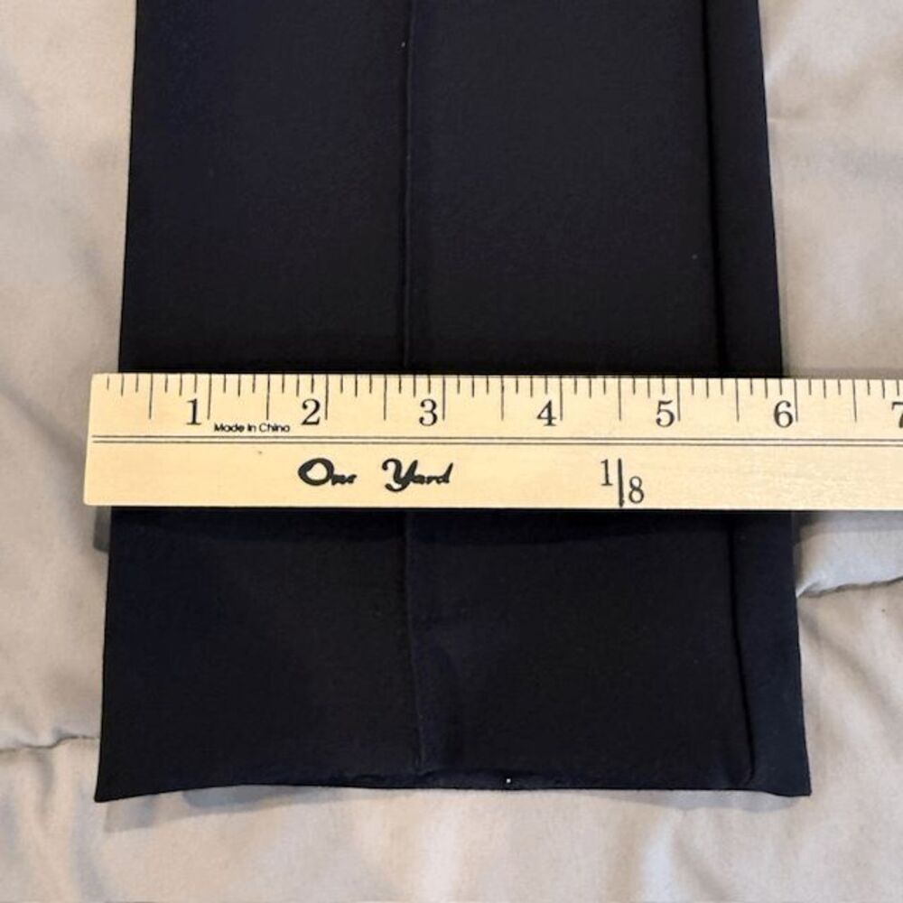 Rachel Zoe Black Dress Pants Front and Back Seam Ponte‎ Hidden Zipper Size 6 - Picture 10 of 11